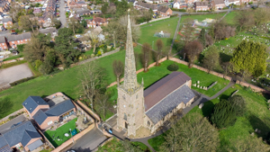 Aerial Photography St Peters Church Whetstone Leicester